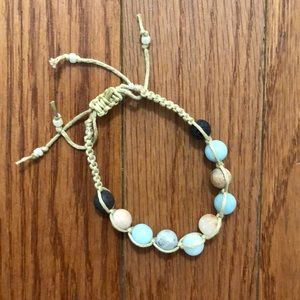 Essential Oil diffuser hemp bracelet | lava rock